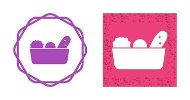 Vegetable Basket Vector Icon