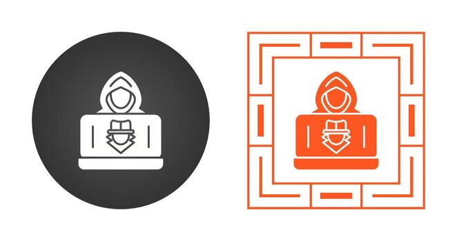 icono de vector de hacker