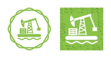 Oil Platform Vector Icon