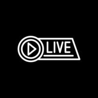 Live Streaming Vector Icon Design