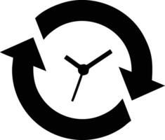 Clock icon symbol design image. Illustration of the alarm watch time isolated vector image. EPS 10