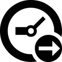 Clock icon symbol design image. Illustration of the alarm watch time isolated vector image. EPS 10