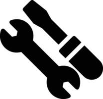 Screwdriver repair icon symbol vector image. Illustration of the fix toolkit design image. EPS 10