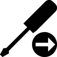 Screwdriver repair icon symbol vector image. Illustration of the fix toolkit design image. EPS 10