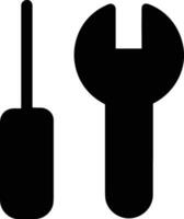 Screwdriver repair icon symbol vector image. Illustration of the fix toolkit design image. EPS 10