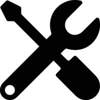 Screwdriver repair icon symbol vector image. Illustration of the fix toolkit design image. EPS 10