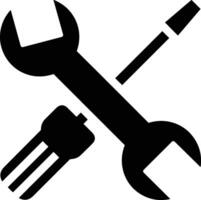 Screwdriver repair icon symbol vector image. Illustration of the fix toolkit design image. EPS 10