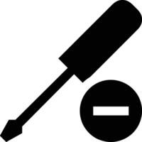 Screwdriver repair icon symbol vector image. Illustration of the fix toolkit design image. EPS 10