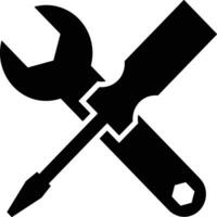 Screwdriver repair icon symbol vector image. Illustration of the fix toolkit design image. EPS 10