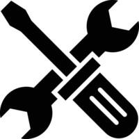 Screwdriver repair icon symbol vector image. Illustration of the fix toolkit design image. EPS 10