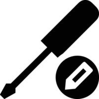 Screwdriver repair icon symbol vector image. Illustration of the fix toolkit design image. EPS 10