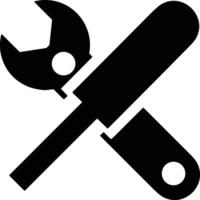 Screwdriver repair icon symbol vector image. Illustration of the fix toolkit design image. EPS 10