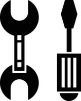 Screwdriver repair icon symbol vector image. Illustration of the fix toolkit design image. EPS 10