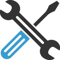 Screwdriver repair icon symbol vector image. Illustration of the fix toolkit design image. EPS 10