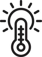 Thermometer medicine icon symbol image vector. Illustration of the temperature cold and hot measure tool design image.EPS 10 vector