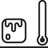 Thermometer medicine icon symbol image vector. Illustration of the temperature cold and hot measure tool design image.EPS 10 vector