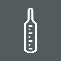 Thermometer medicine icon symbol image vector. Illustration of the temperature cold and hot measure tool design image.EPS 10 vector