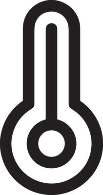 Thermometer medicine icon symbol image vector. Illustration of the temperature cold and hot measure tool design image.EPS 10