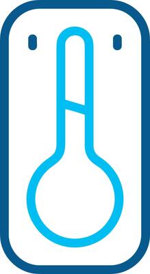Thermometer medicine icon symbol image vector. Illustration of the temperature cold and hot measure tool design image.EPS 10