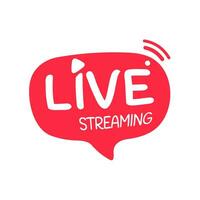 social media live broadcast icon streaming video online meeting vector