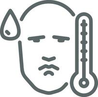 Thermometer medicine icon symbol image vector. Illustration of the temperature cold and hot measure tool design image.EPS 10 vector