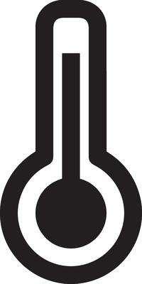 Thermometer medicine icon symbol image vector. Illustration of the temperature cold and hot measure tool design image.EPS 10