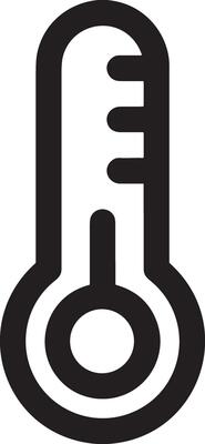 Thermometer medicine icon symbol image vector. Illustration of the temperature cold and hot measure tool design image.EPS 10