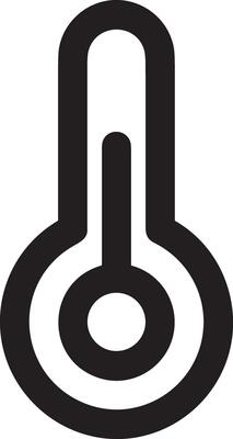 Thermometer medicine icon symbol image vector. Illustration of the temperature cold and hot measure tool design image.EPS 10