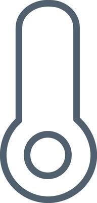 Thermometer medicine icon symbol image vector. Illustration of the temperature cold and hot measure tool design image.EPS 10