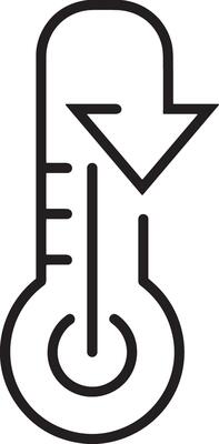 Thermometer medicine icon symbol image vector. Illustration of the temperature cold and hot measure tool design image.EPS 10
