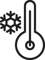 Thermometer medicine icon symbol image vector. Illustration of the temperature cold and hot measure tool design image.EPS 10 vector