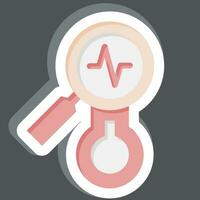 Sticker Observations. related to Climate Change symbol. simple design editable. simple illustration vector