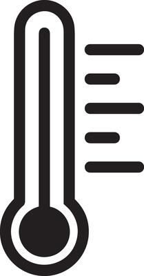 Thermometer medicine icon symbol image vector. Illustration of the temperature cold and hot measure tool design image.EPS 10