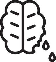 Brain idea symbol icon vector image. Illustration of the creative intelligence think design image. EPS 10