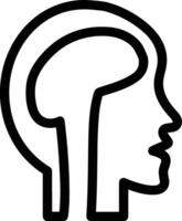 Brain idea symbol icon vector image. Illustration of the creative intelligence think design image. EPS 10