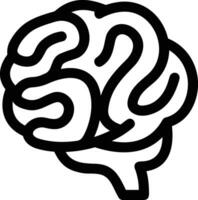 Brain idea symbol icon vector image. Illustration of the creative intelligence think design image. EPS 10