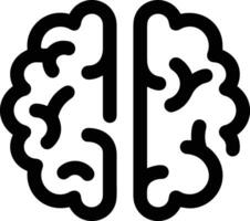 Brain idea symbol icon vector image. Illustration of the creative intelligence think design image. EPS 10