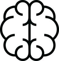 Brain idea symbol icon vector image. Illustration of the creative intelligence think design image. EPS 10