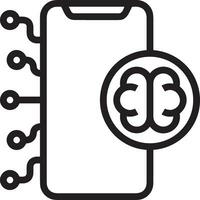 Brain idea symbol icon vector image. Illustration of the creative intelligence think design image. EPS 10