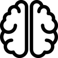 Brain idea symbol icon vector image. Illustration of the creative intelligence think design image. EPS 10