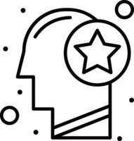 Brain idea symbol icon vector image. Illustration of the creative intelligence think design image. EPS 10