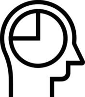 Brain idea symbol icon vector image. Illustration of the creative intelligence think design image. EPS 10