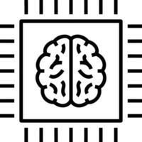 Brain idea symbol icon vector image. Illustration of the creative intelligence think design image. EPS 10