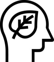 Brain idea symbol icon vector image. Illustration of the creative intelligence think design image. EPS 10