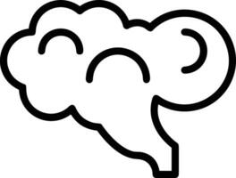 Brain idea symbol icon vector image. Illustration of the creative intelligence think design image. EPS 10