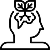 Brain idea symbol icon vector image. Illustration of the creative intelligence think design image. EPS 10