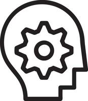 Brain idea symbol icon vector image. Illustration of the creative intelligence think design image. EPS 10