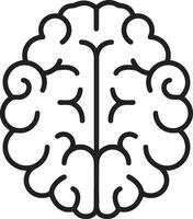Brain idea symbol icon vector image. Illustration of the creative intelligence think design image. EPS 10