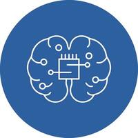 Brain idea symbol icon vector image. Illustration of the creative intelligence think design image. EPS 10