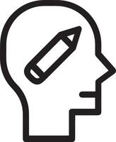 Brain idea symbol icon vector image. Illustration of the creative intelligence think design image. EPS 10